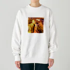 🍩tarojiro(たろじろ) shop🍩の捕らわれの土ロボット模様 Heavyweight Crew Neck Sweatshirt