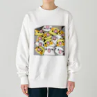 まめるりはことりの三密です！むちむちオカメインコさん【まめるりはことり】 Heavyweight Crew Neck Sweatshirt