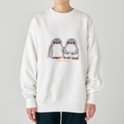 ヤママユ(ヤママユ・ペンギイナ)のふたごのジェンツーペンギン(ロゴあり) Heavyweight Crew Neck Sweatshirt