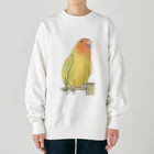 まめるりはことりの得意げ可愛い　コザクラインコちゃん【まめるりはことり】 Heavyweight Crew Neck Sweatshirt