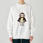 amyu-k フクロウセンターのマチコ巻きメンフクロウ Heavyweight Crew Neck Sweatshirt