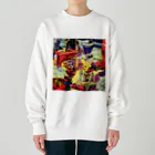 NAZONAZO-Storeのレトロ・ユニバースb Heavyweight Crew Neck Sweatshirt