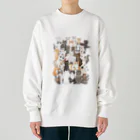 はるさめ商店の猫ネットワークA Heavyweight Crew Neck Sweatshirt