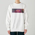 NAZONAZO-Storeのレトロ・ユニバースIIグラス（全面）1 Heavyweight Crew Neck Sweatshirt