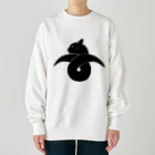 『NG （Niche・Gate）』ニッチゲート-- IN SUZURIの動物家紋。H.T.（結び雁がネコ）黒 Heavyweight Crew Neck Sweatshirt