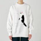 小鳥と映画館の落ちてるネコ Heavyweight Crew Neck Sweatshirt