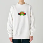 🐸かえるさんと仲間たち🐸の穴に入りたいかえるさん Heavyweight Crew Neck Sweatshirt