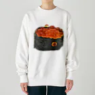 脂身通信Ｚのお寿司_握り寿司_いくら軍艦巻き Heavyweight Crew Neck Sweatshirt