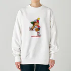 バッファ君  goods【近鉄バファローズ／1976-1996】の【新】バッファ君（英）／ベーシックポーズ Heavyweight Crew Neck Sweatshirt