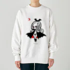 Mizna Wadaの月夜のヴァンパイアガール - ライトカラー向け Heavyweight Crew Neck Sweatshirt