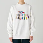 イラスト MONYAAT のちびた色鉛筆*A Heavyweight Crew Neck Sweatshirt