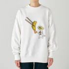 楽猫楽描しげ屋の大きなエビフライを返せ Heavyweight Crew Neck Sweatshirt