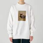 もぎ家の一族のたくらむ　ねこの　ゆめちゃん Heavyweight Crew Neck Sweatshirt