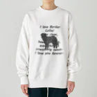 onehappinessのボーダーコリー Heavyweight Crew Neck Sweatshirt