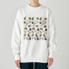 まめるりはことりのたっぷりウロコインコちゃん【まめるりはことり】 Heavyweight Crew Neck Sweatshirt