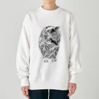 segasworksの首を傾げてるアフリカオオコノハズク Heavyweight Crew Neck Sweatshirt