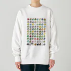 Cody the LovebirdのChubby Bird 鳥さん大集合 Heavyweight Crew Neck Sweatshirt