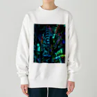 aero_acidのcyberpunk  tokyo Heavyweight Crew Neck Sweatshirt