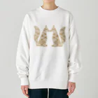 Amiの組子細工狐 Heavyweight Crew Neck Sweatshirt