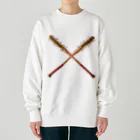 月が輝くこんな夜にの釘バット Heavyweight Crew Neck Sweatshirt