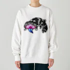 もむのふの爬虫類グッズやさんのマツカサトカゲちゃん Heavyweight Crew Neck Sweatshirt