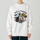 mincruのねこのたわむれ Heavyweight Crew Neck Sweatshirt