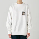 くまとむっち🦦のかぶきな赤ちゃん（ロゴ有り） Heavyweight Crew Neck Sweatshirt