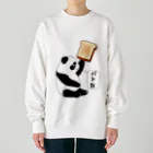 LalaHangeulの「パンだ」とつぶやく子パンダ Heavyweight Crew Neck Sweatshirt