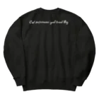 トト / TraBest - コスパの良い旅Vlogの全3色 白ロゴ 白字バックプリント ヘビーウェイトスウェット Heavyweight Crew Neck Sweatshirt