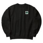 ゆにねこ惑星の❖僕のｴｰﾃﾞﾙﾜｲｽ❖緑色(小) Heavyweight Crew Neck Sweatshirt