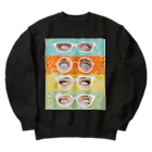 yamachan0201のglasses window Heavyweight Crew Neck Sweatshirt