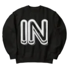 smokingのINでかblack Heavyweight Crew Neck Sweatshirt