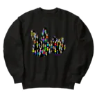 BeachBunnyのうさぎとねこのファッション図鑑シルエットBK Heavyweight Crew Neck Sweatshirt