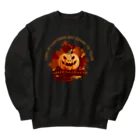 Yaya-rrのハロウィンのかぼちゃ「ジャック・オー・ランタン」 Heavyweight Crew Neck Sweatshirt