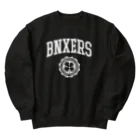 BRONX SOUL WEARのBNXERS COLLEGE/White Print Heavyweight Crew Neck Sweatshirt