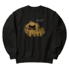 CHOSANAの笑うペキニーズ(茶) Heavyweight Crew Neck Sweatshirt