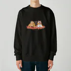 RacCOOLus-ラクーラス-のタヌキとアライグマの秋支度 Heavyweight Crew Neck Sweatshirt