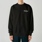 トト / TraBest - コスパの良い旅Vlogの全3色 白ロゴ 白字バックプリント ヘビーウェイトスウェット Heavyweight Crew Neck Sweatshirt