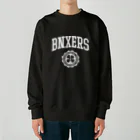 BRONX SOUL WEARのBNXERS COLLEGE/White Print Heavyweight Crew Neck Sweatshirt