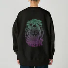 Y's Ink Works Official Shop at suzuriのY'sロゴ Fox (Color Print) Heavyweight Crew Neck Sweatshirt