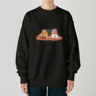 RacCOOLus-ラクーラス-のタヌキとアライグマの秋支度 Heavyweight Crew Neck Sweatshirt