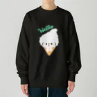 chiiis-chiiisのビションフリーゼ　フワモコちゃん　 Heavyweight Crew Neck Sweatshirt