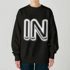 smokingのINでかblack Heavyweight Crew Neck Sweatshirt