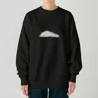 しろくまのかばん屋さん（SUZURI店）のとけたように ねむる しろくま Heavyweight Crew Neck Sweatshirt