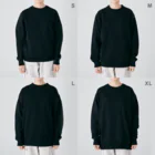 おくげちゃんのうきうきオバケ Heavyweight Crew Neck Sweatshirt