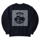 キッズモード某の武骨なバイクデザイン(ヒッコリー) Heavyweight Crew Neck Sweatshirt