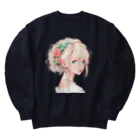 StellaのAI美少女イラスト Heavyweight Crew Neck Sweatshirt