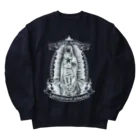 METAL HORSE 金属の馬のMETAL HORSE バイカーマリア ホワイト Heavyweight Crew Neck Sweatshirt