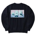 Teal Blue CoffeeのCOFFEE GIFT -Chocolate- PURPLE Ver. Heavyweight Crew Neck Sweatshirt