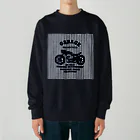 キッズモード某の武骨なバイクデザイン(ヒッコリー) Heavyweight Crew Neck Sweatshirt